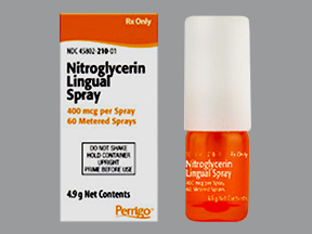 NITROGLYCERIN (NITROLINGUAL) 